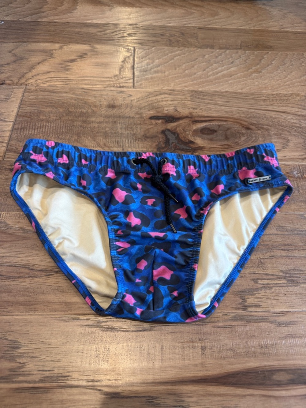 Parke & Ronen Blue and Pink Men's Swim Brief
